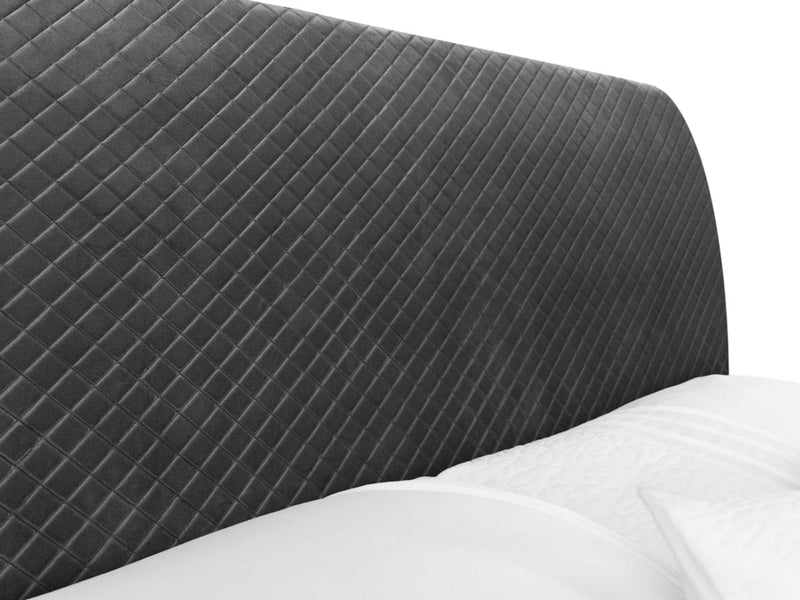 Julian Bowen Fabric Bed Sanderson Diamond Quilted Velvet Bed Bed Kings