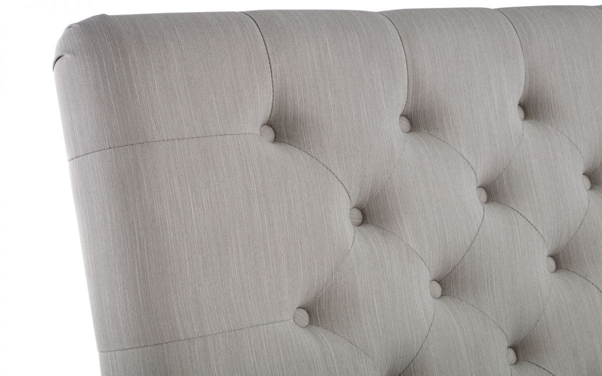 Julian Bowen Fabric Bed Wilton 4 Drawer Bed - Grey Linen Bed Kings