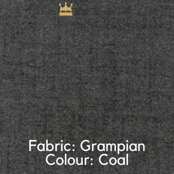 Bed Kings Fabric Swatch Grampian Fabric - Coal (Colour Swatch) Bed Kings