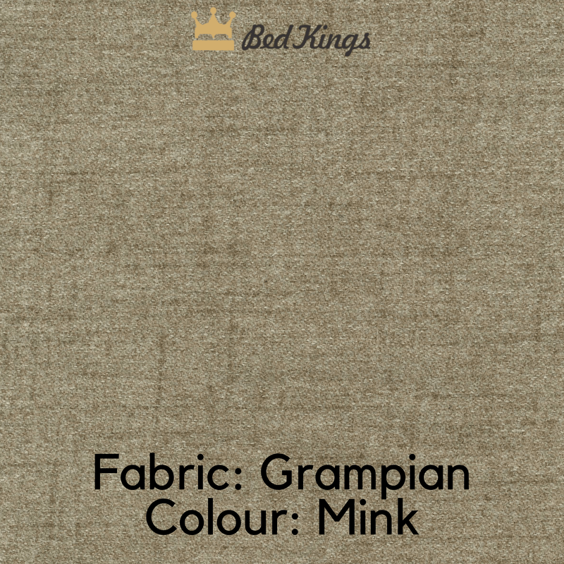 Bed Kings Fabric Swatch Grampian Fabric - Mink (Colour Swatch) Bed Kings