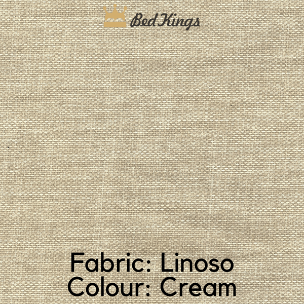 Bed Kings Fabric Swatch Linoso Fabric - Cream (Colour Swatch) Bed Kings