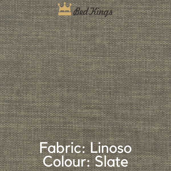 Bed Kings Fabric Swatch Linoso Fabric - Slate (Colour Swatch) Bed Kings