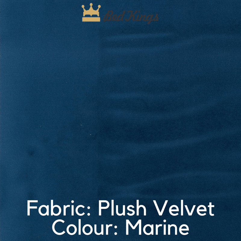 Bed Kings Fabric Swatch Plush Velvet Fabric - Marine (Colour Swatch) Bed Kings