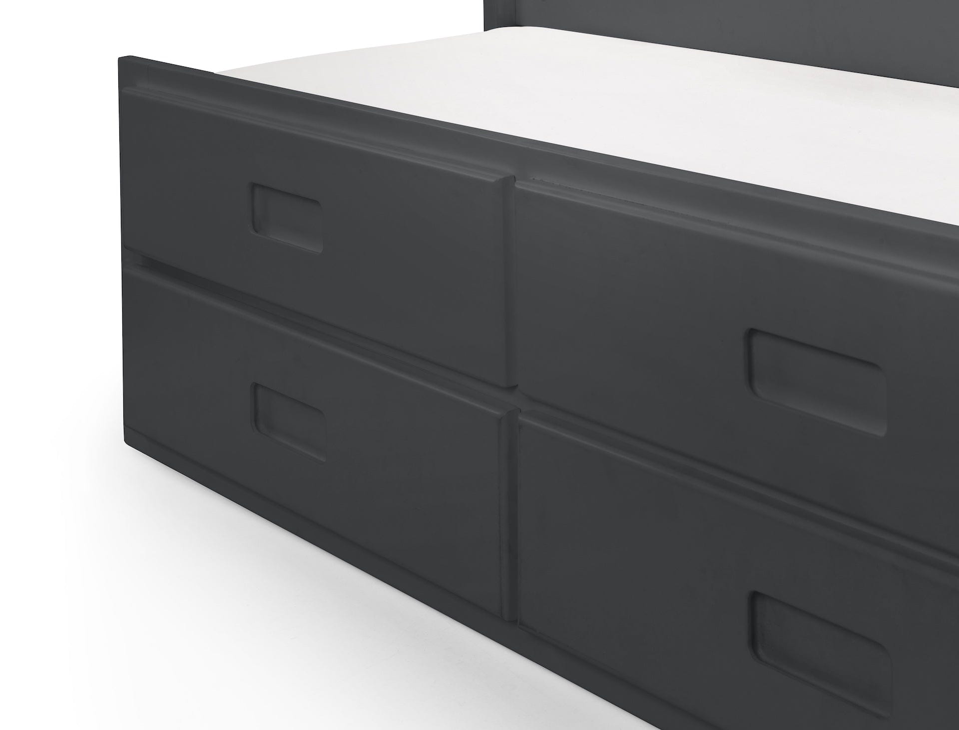 Julian Bowen Guest Bed Single 90cm 3ft Maisie Bed With Underbed And Drawers - Anthracite Bed Kings