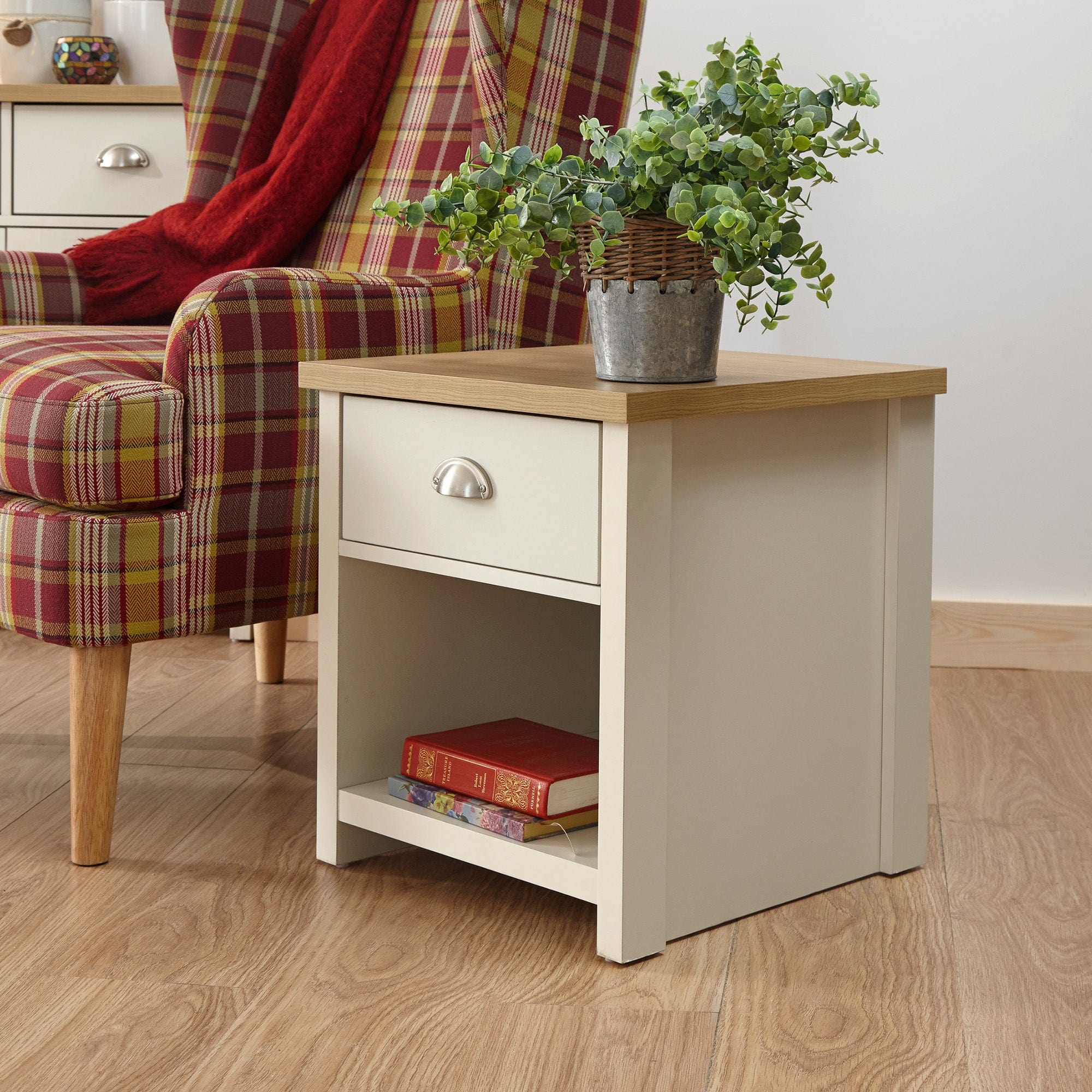 GFW Lamp Table Lancaster Lamp Table Cream Bed Kings