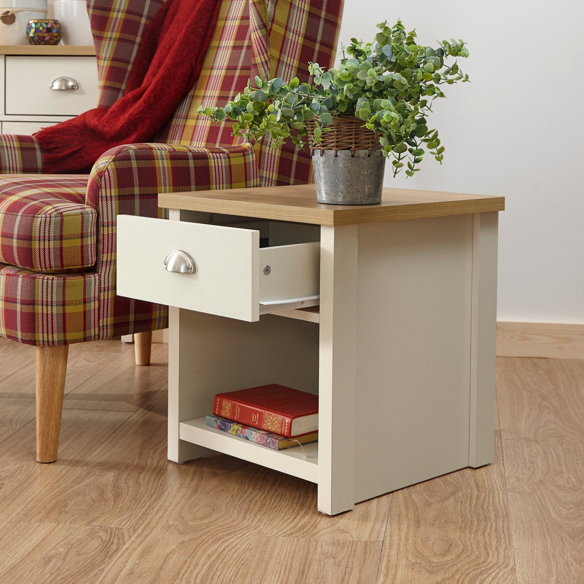 GFW Lamp Table Lancaster Lamp Table Cream Bed Kings