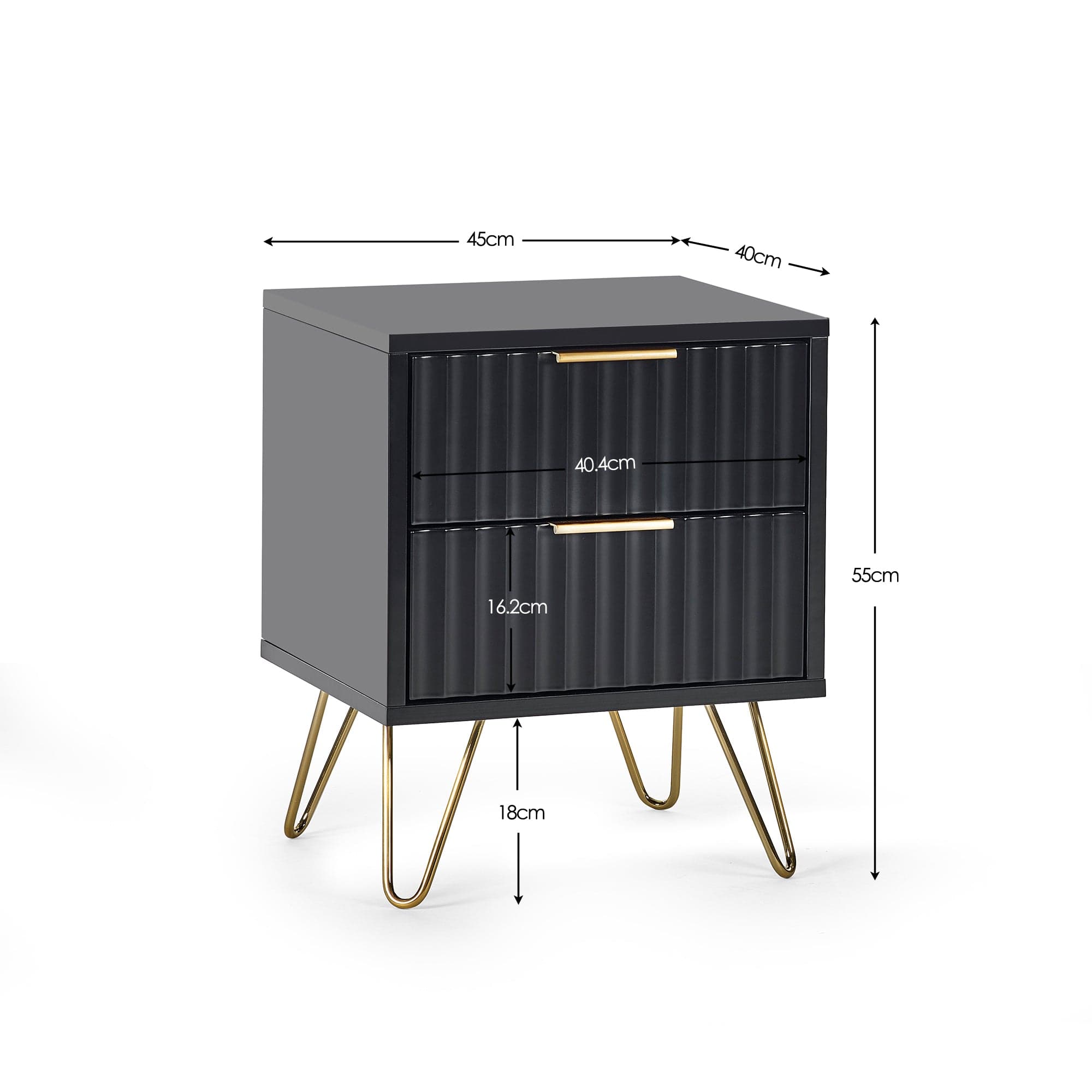 Julian Bowen Lamp Table Murano Lamp Table - Matt Black Bed Kings