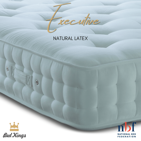 Bed Kings Mattress Executive Natural Cotton & Natural Latex & Pocket Spring Mattress Bed Kings