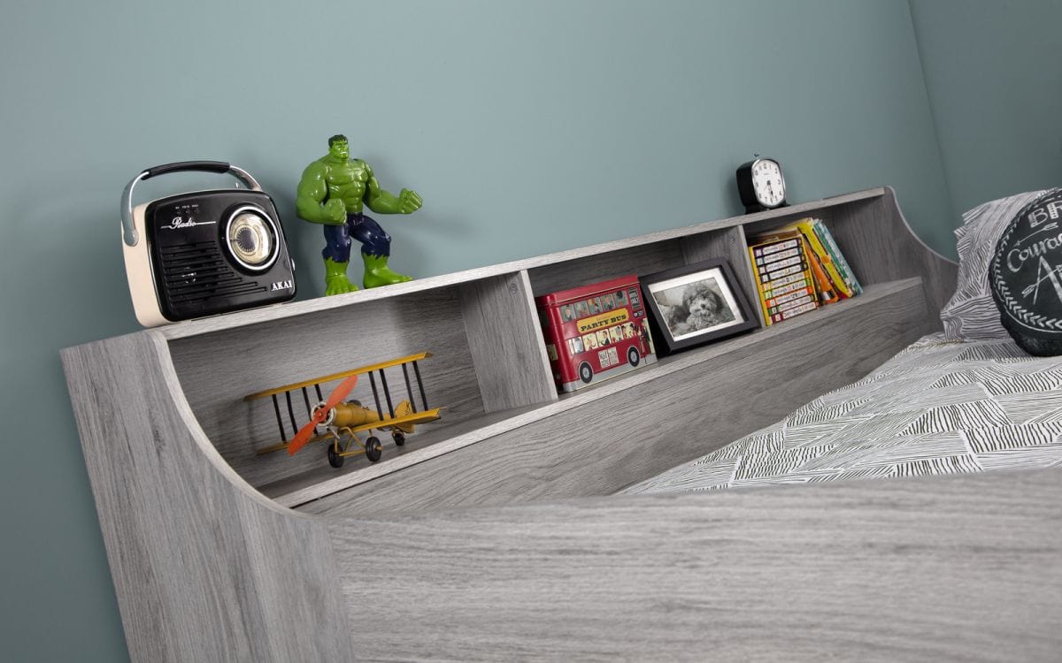 Julian Bowen Mid Sleeper Bed Jupiter Midsleeper Grey Oak Bed Kings