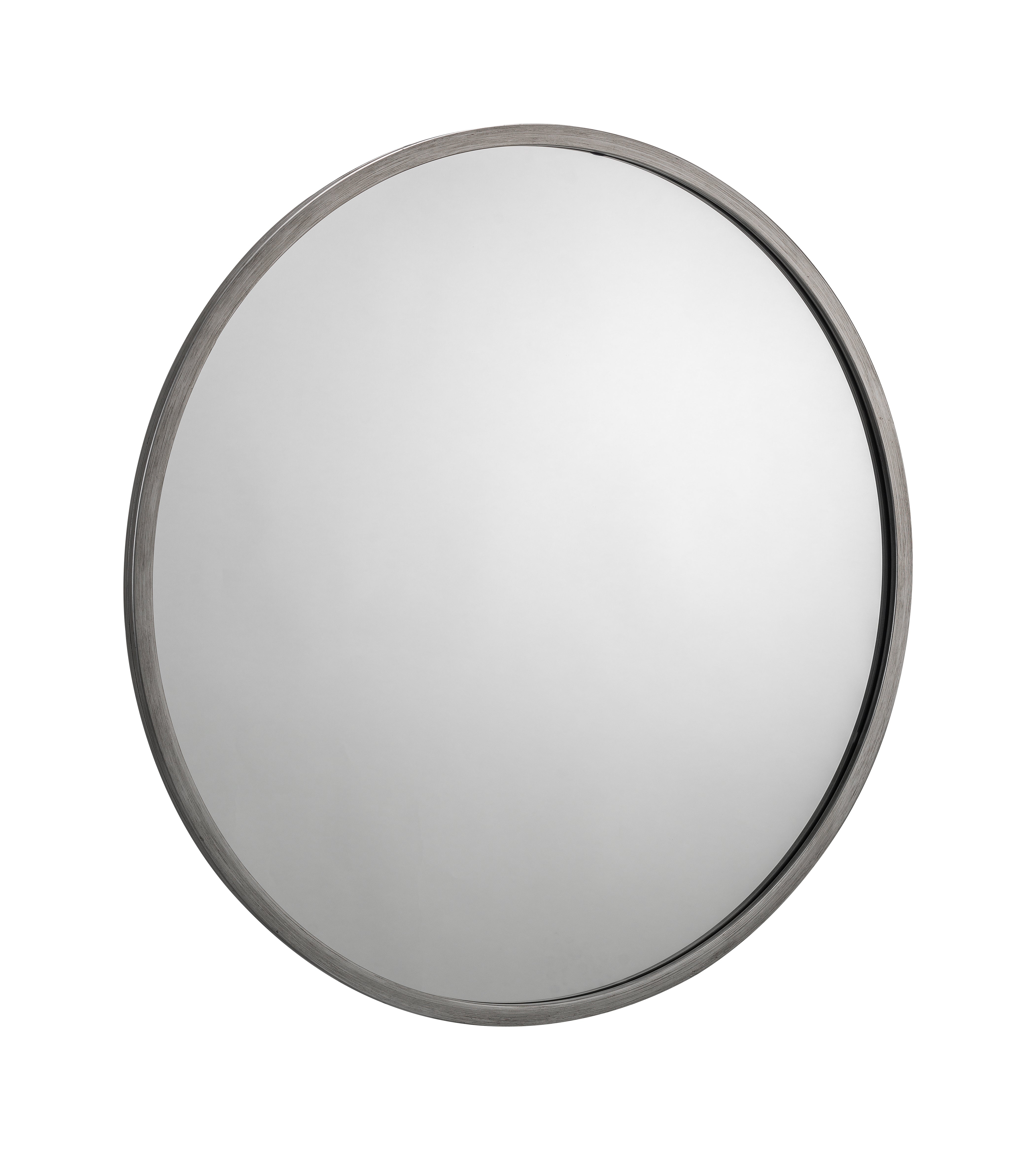Julian Bowen Mirror Octave Round Pewter Wall Mirror Bed Kings