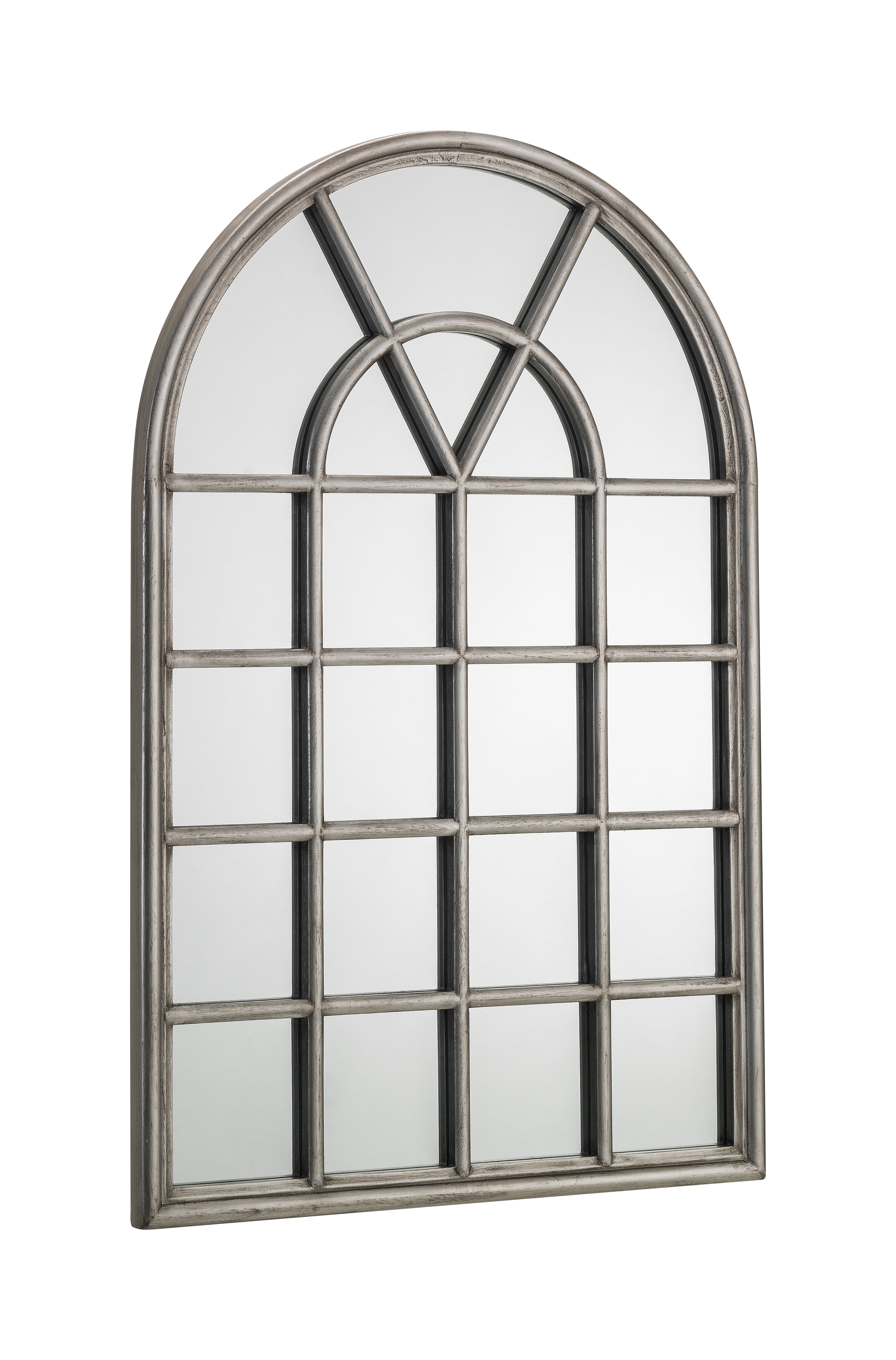 Julian Bowen Mirror Opus Pewter Window Mirror Bed Kings