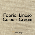 Bed Kings mw_product_option Cream - Linoso Fabric Choose Your Fabric & Colour Bed Kings
