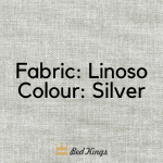 Bed Kings mw_product_option Silver - Linoso Fabric Choose Your Fabric & Colour Bed Kings