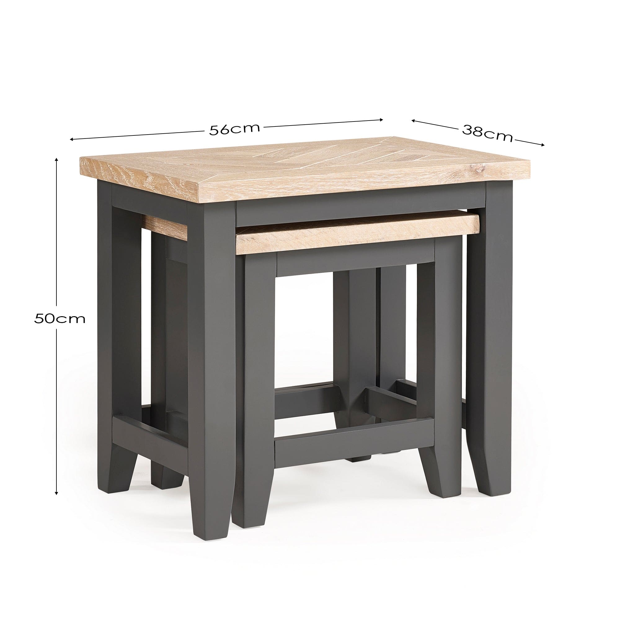 Julian Bowen Nest Of Tables Bordeaux Nest Of Tables Dark Grey Bed Kings