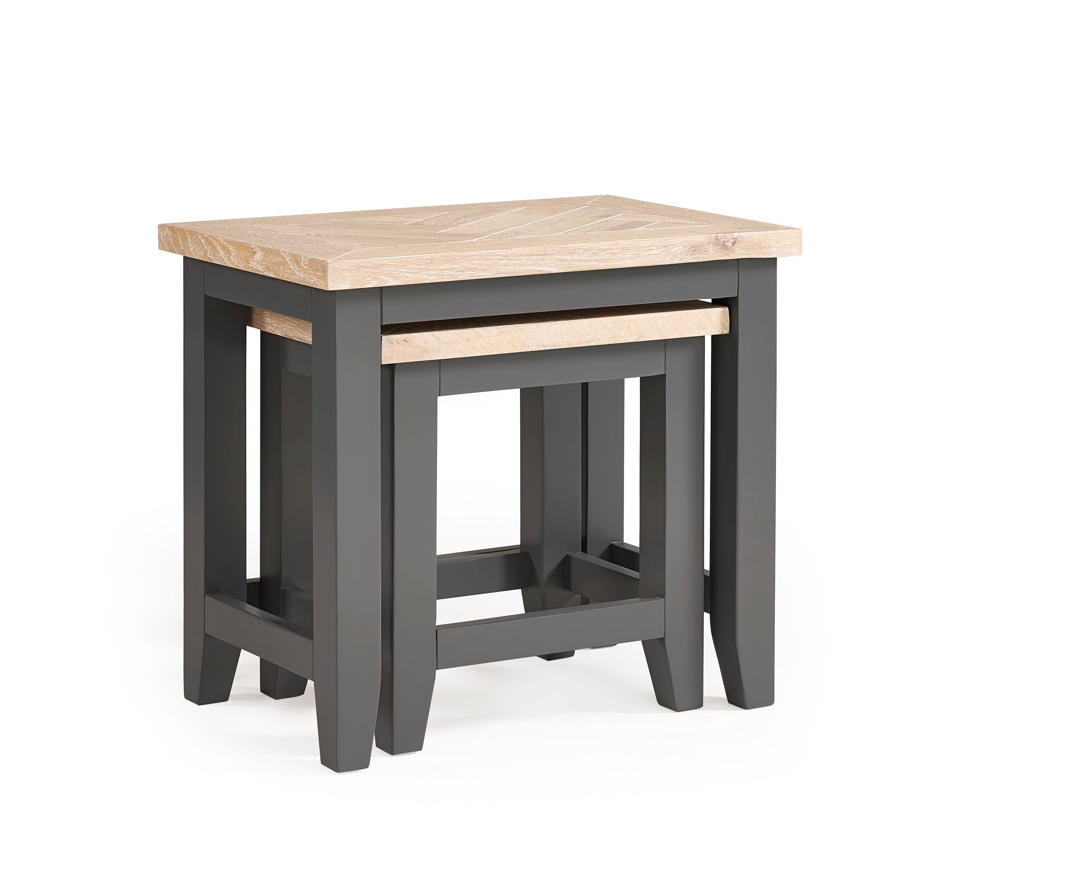 Julian Bowen Nest Of Tables Bordeaux Nest Of Tables Dark Grey Bed Kings