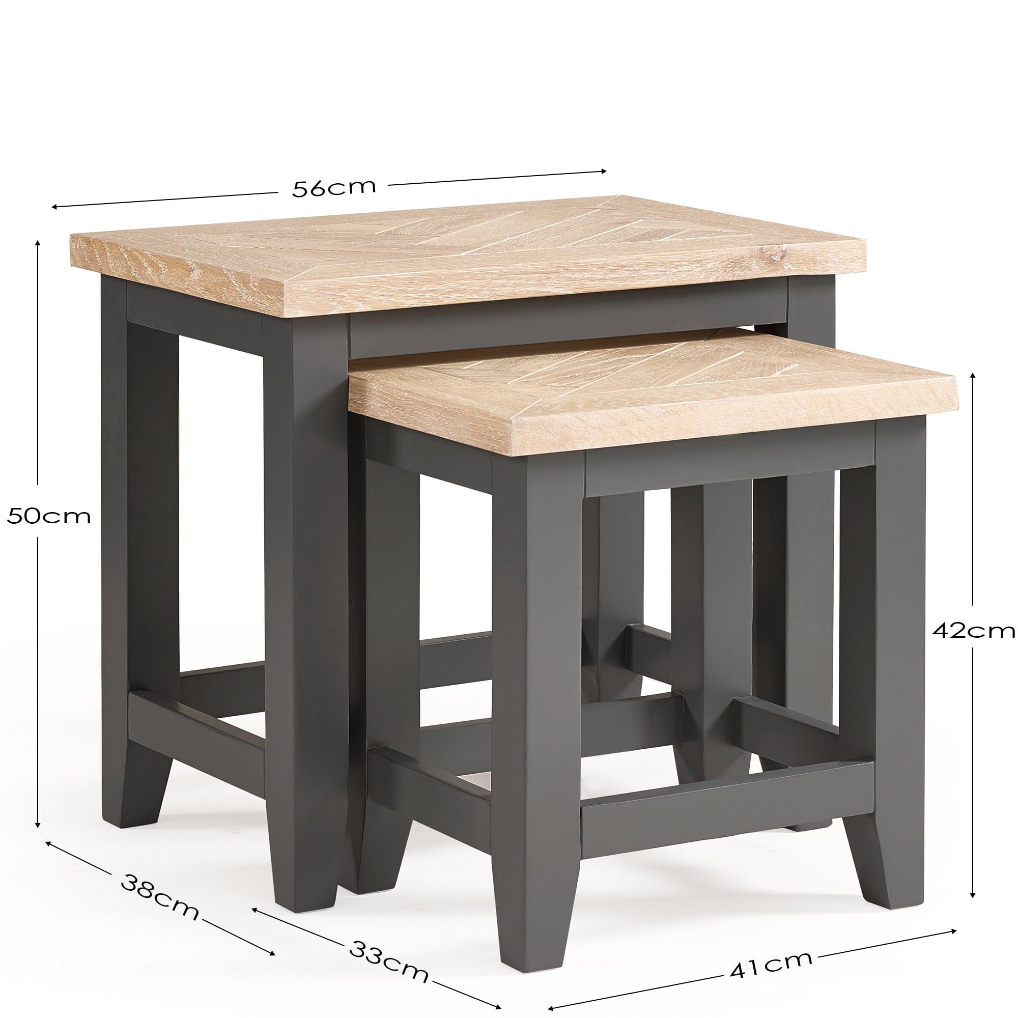 Julian Bowen Nest Of Tables Bordeaux Nest Of Tables Dark Grey Bed Kings