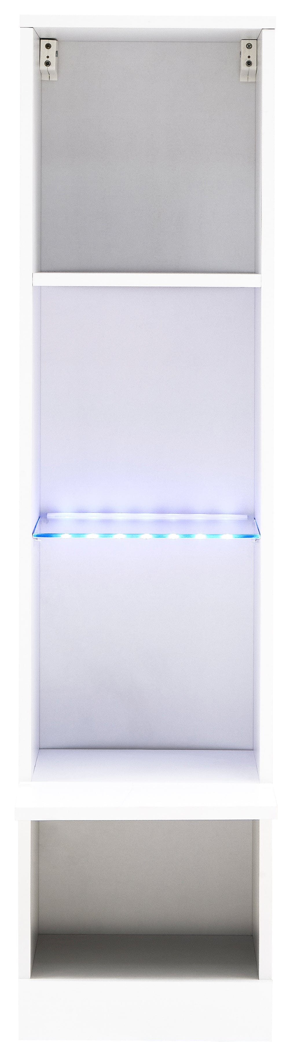 GFW Shelving Unit Galicia Tall Shelf Unit With Led White Bed Kings