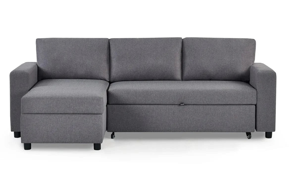 Julian Bowen Sofa Bed Angel Sofabed With Storage - Light Grey Bed Kings