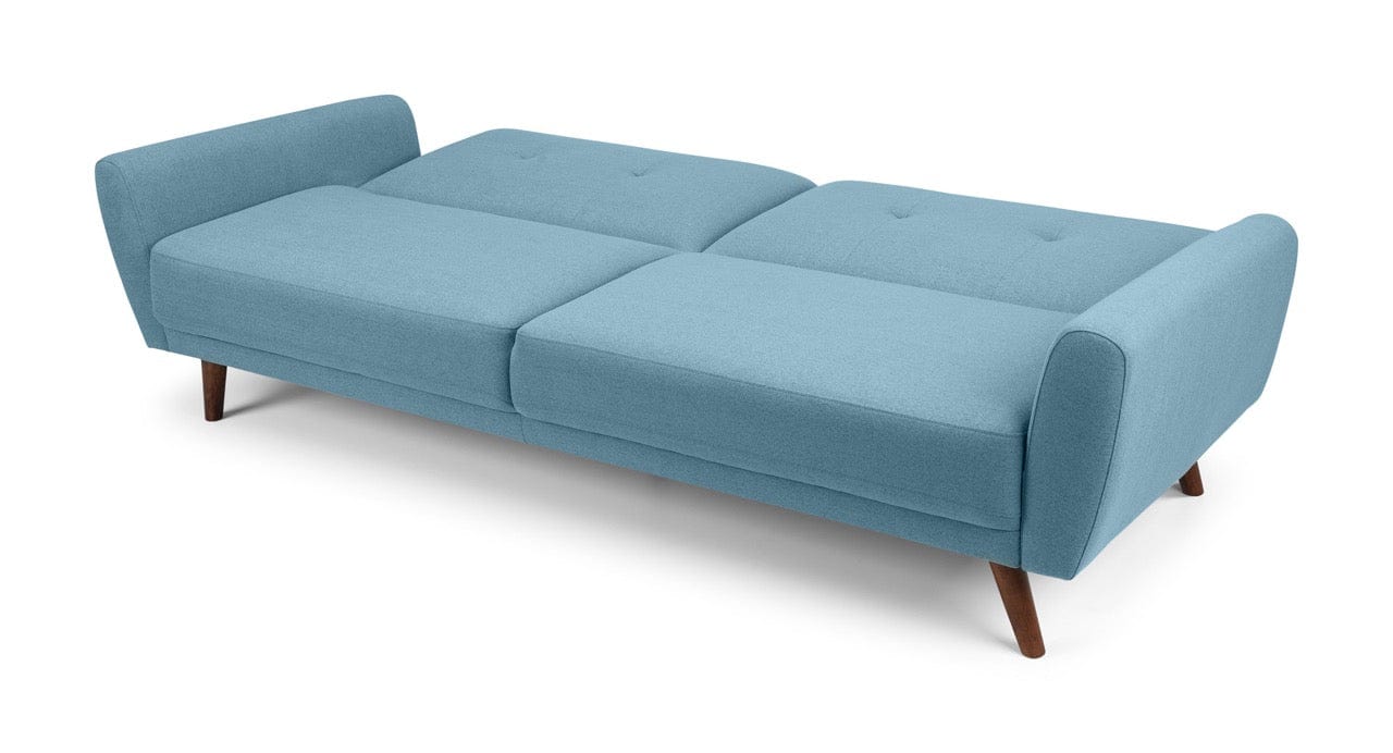 Julian Bowen Sofabeds Monza Fabric Sofa Bed - Blue Bed Kings