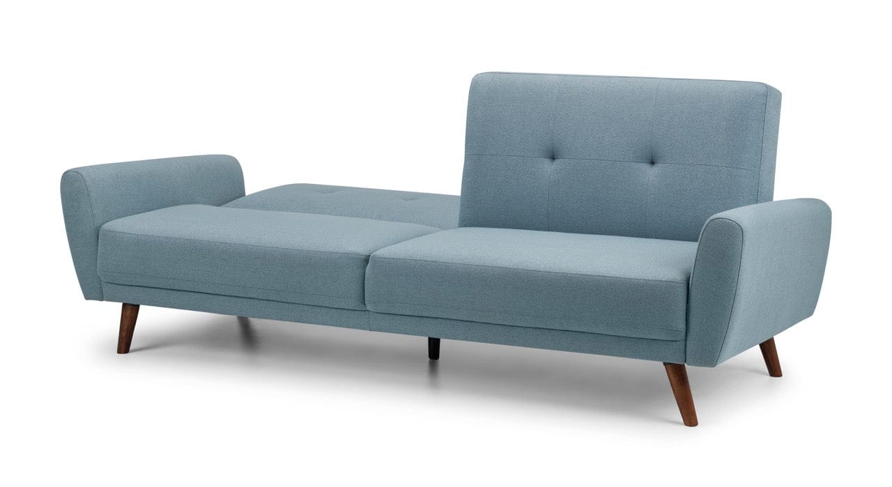 Julian Bowen Sofabeds Monza Fabric Sofa Bed - Blue Bed Kings