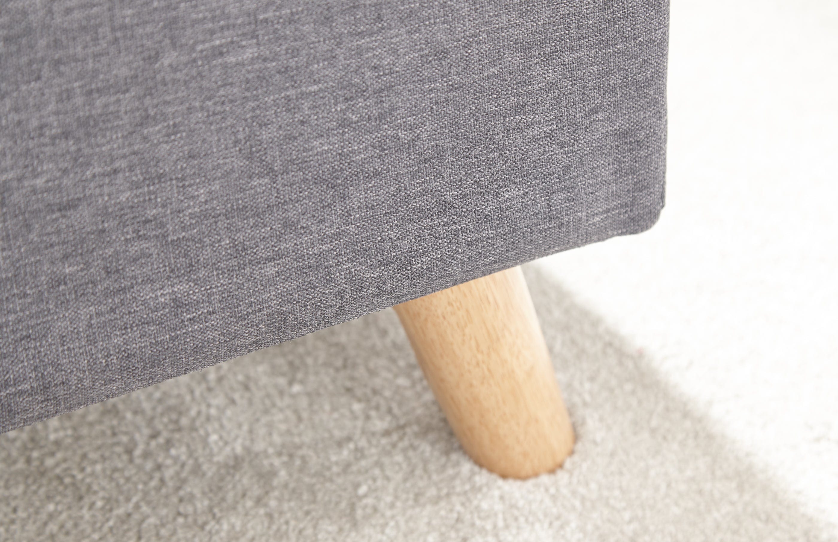GFW Storage Ottoman Secreto Ottoman Light Grey Bed Kings