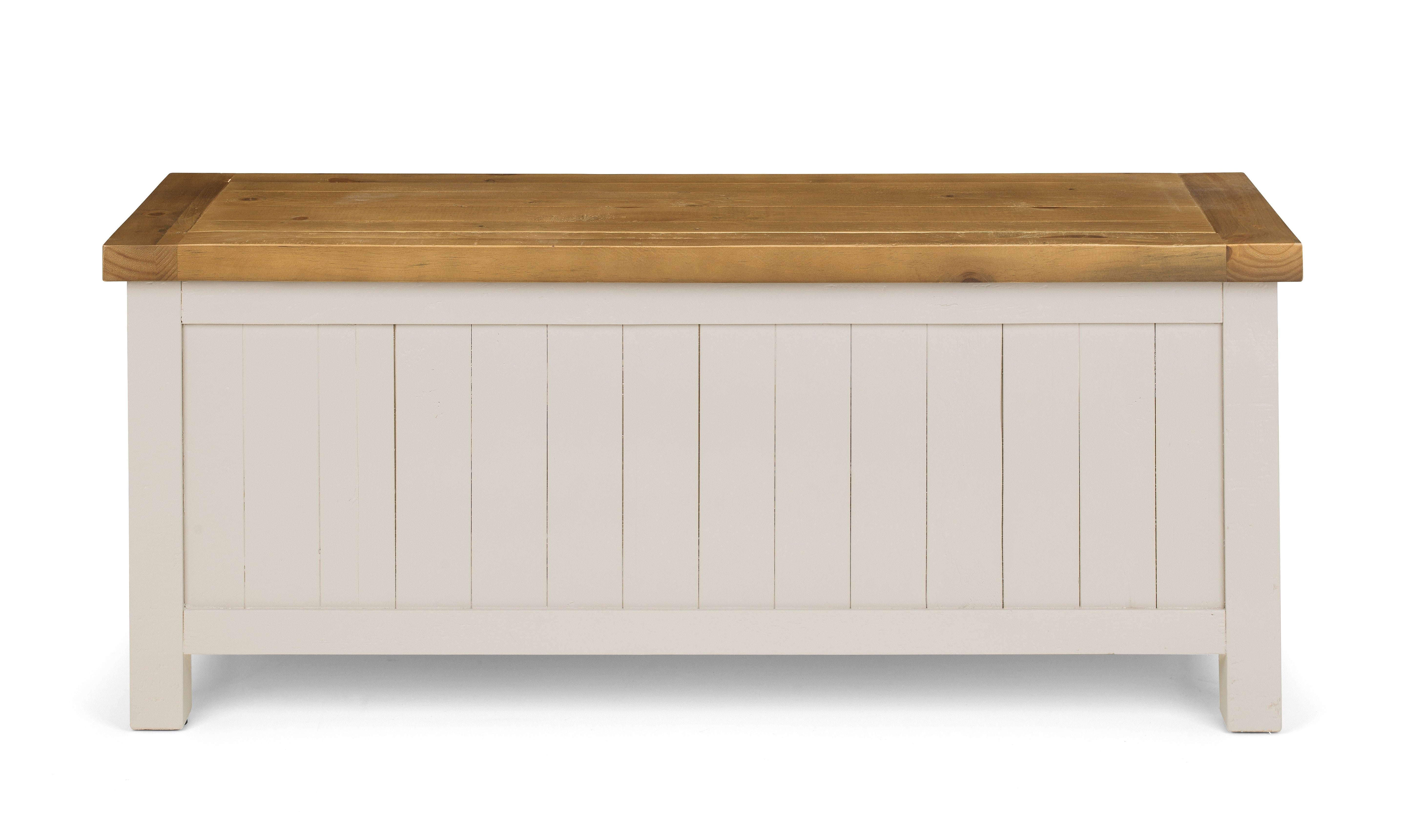 Julian Bowen Storage Ottoman Aspen Storage Bench - Grey Wash Bed Kings