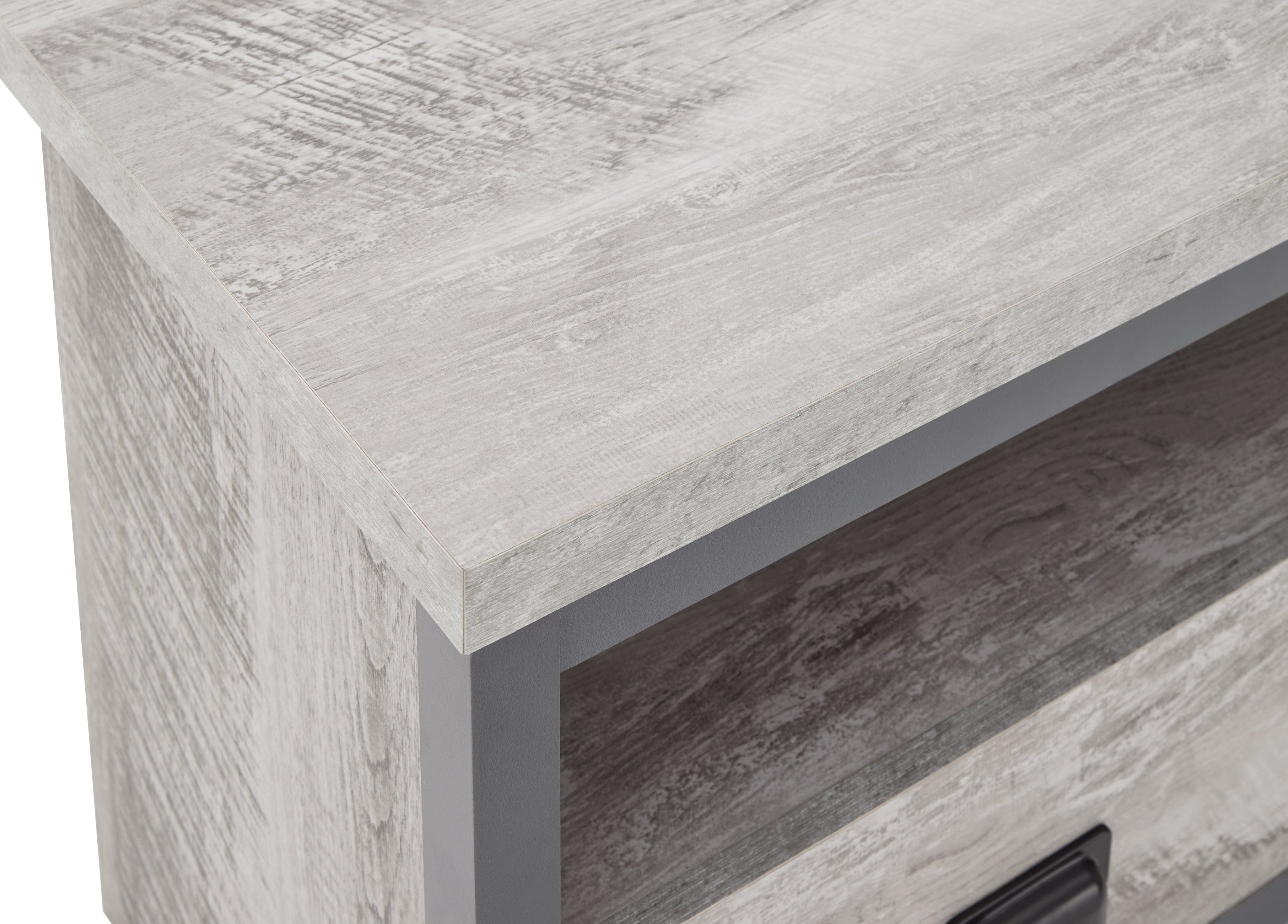 GFW TV Unit Boston Corner Tv Unit Grey Bed Kings