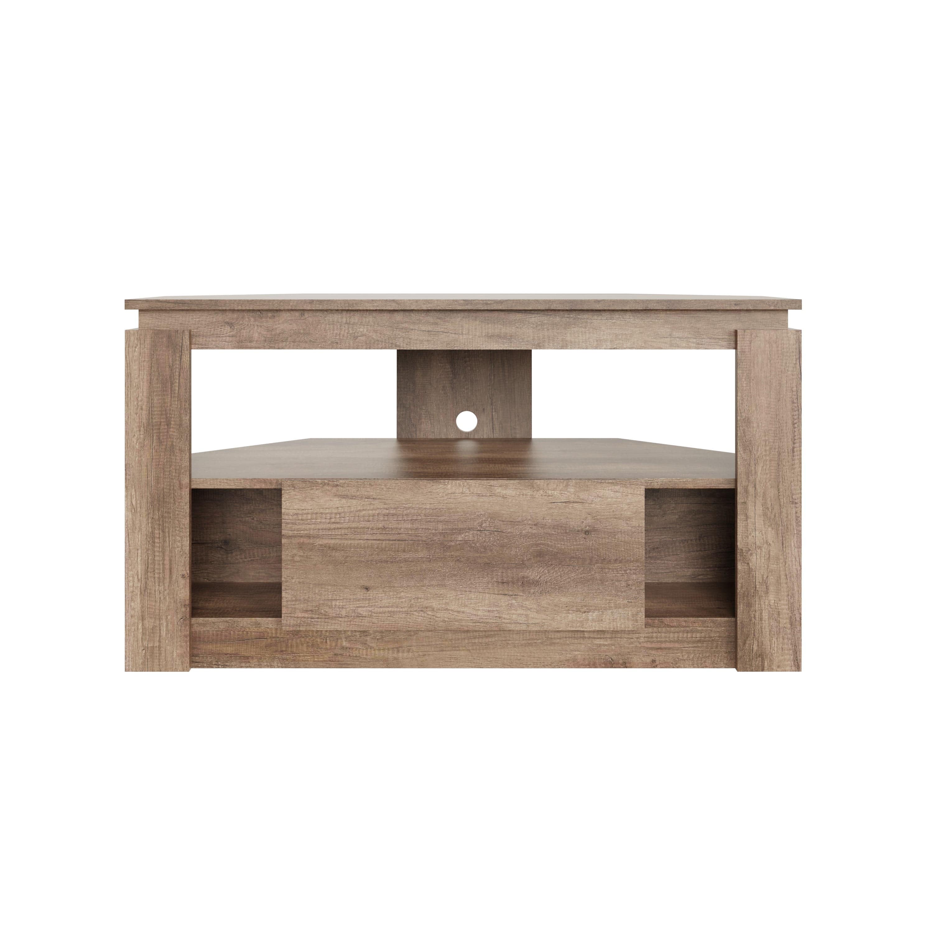 GFW TV Unit Canyon Oak Corner Tv Unit Bed Kings
