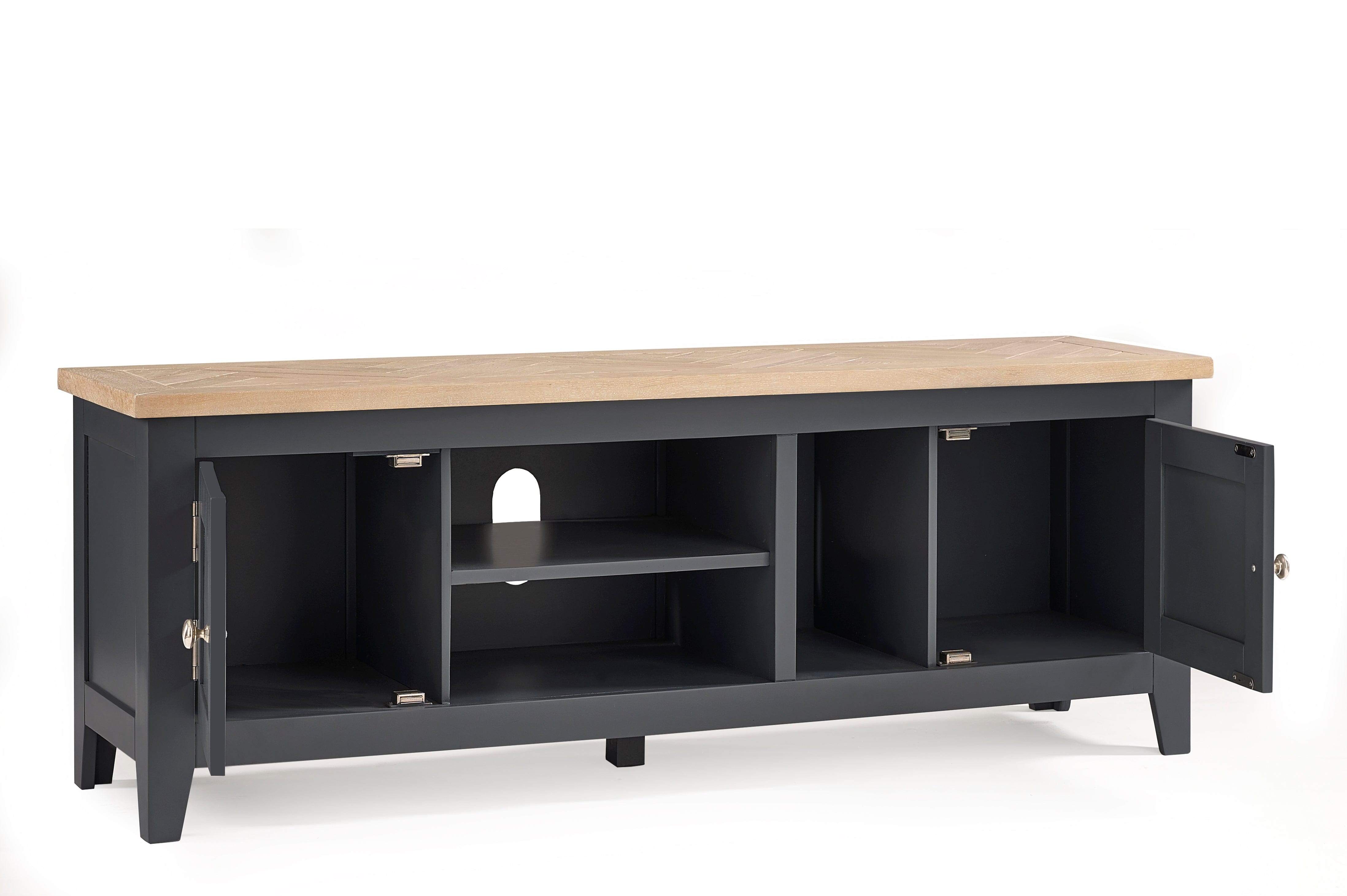 Julian Bowen TV Unit Bordeaux Tv Unit Dark Grey Bed Kings