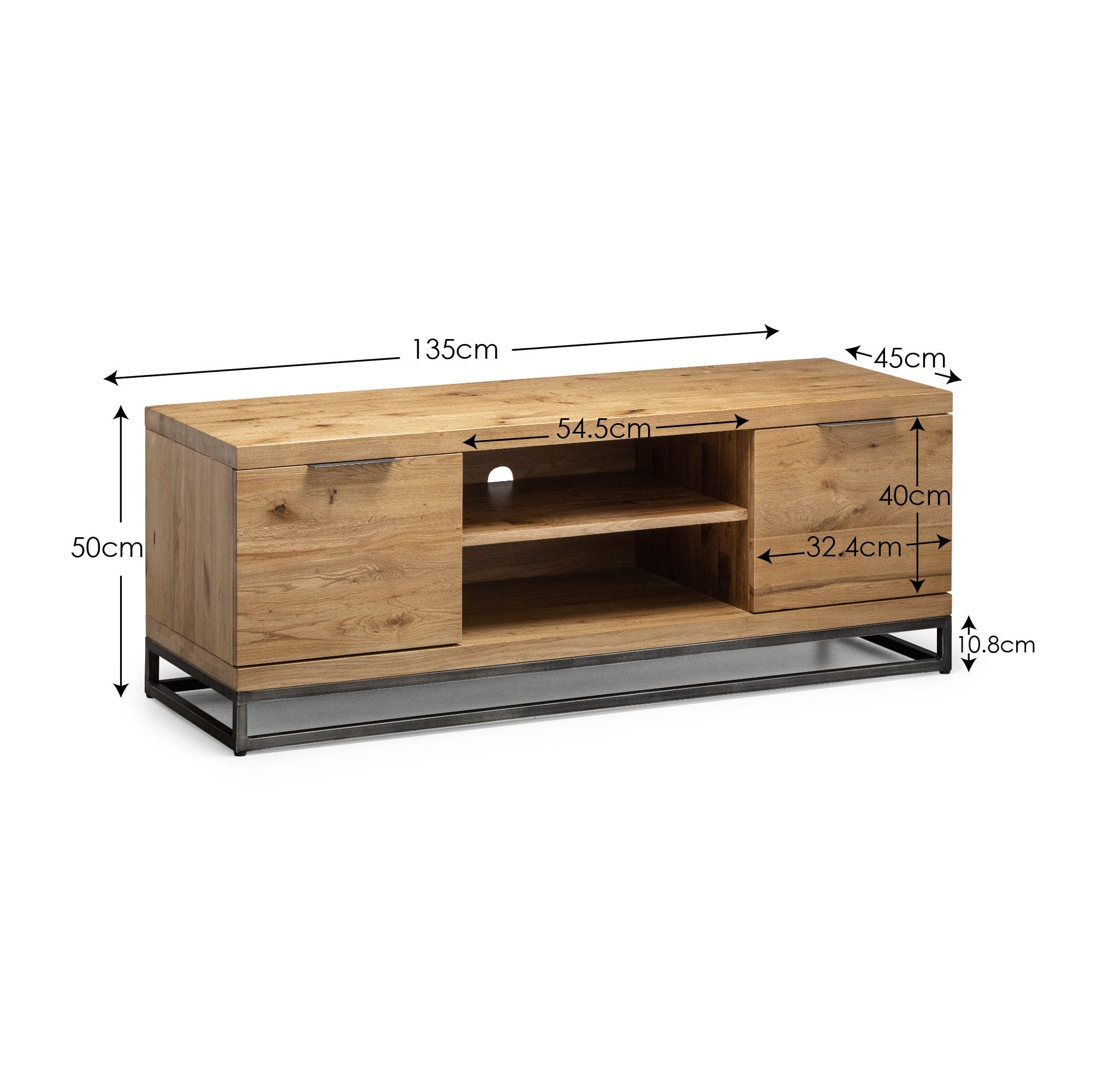 Julian Bowen TV Unit Brooklyn Oak TV Unit Bed Kings