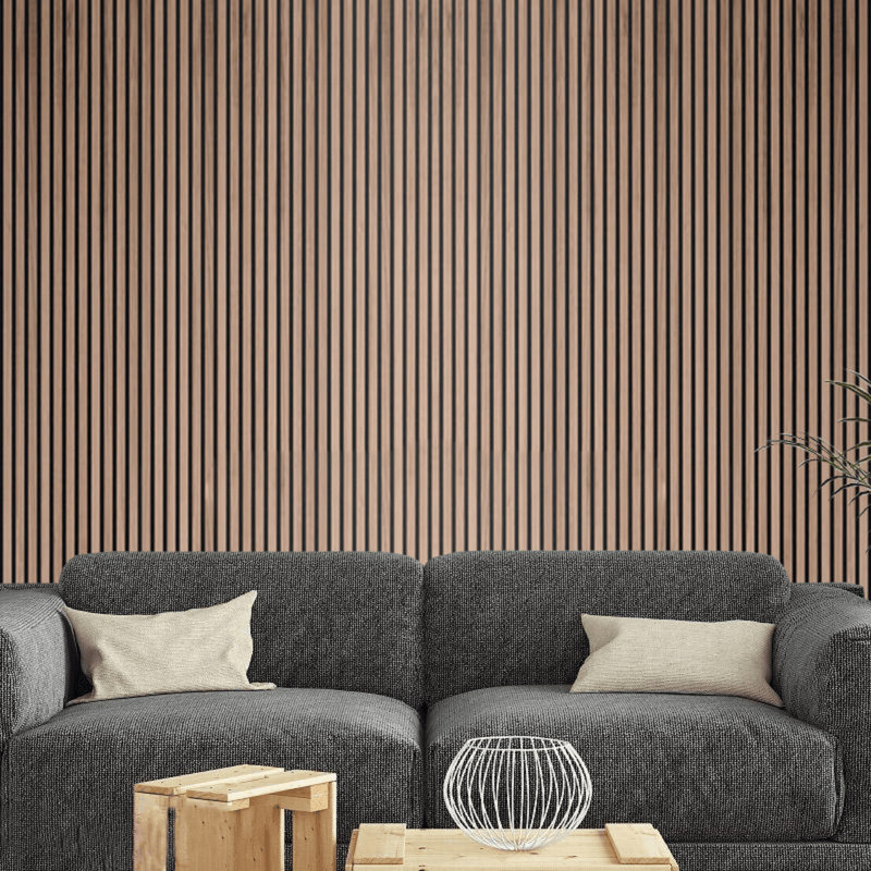 Bed Kings Wall Panels Acoustic Slatted Wall Panel - Walnut Bed Kings