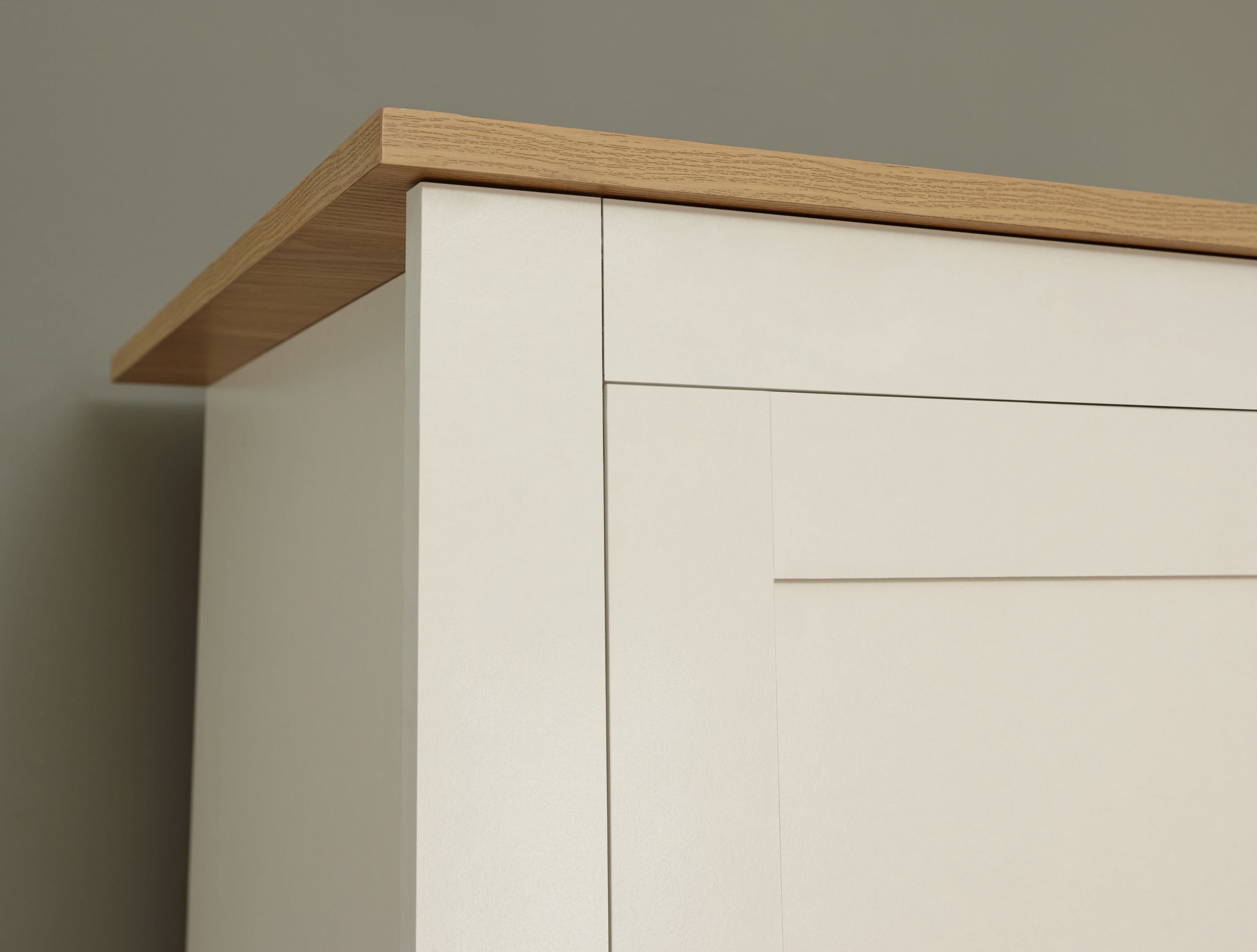GFW Wardrobe Lancaster 2 Door 2 Drawer Wardrobe Cream Bed Kings