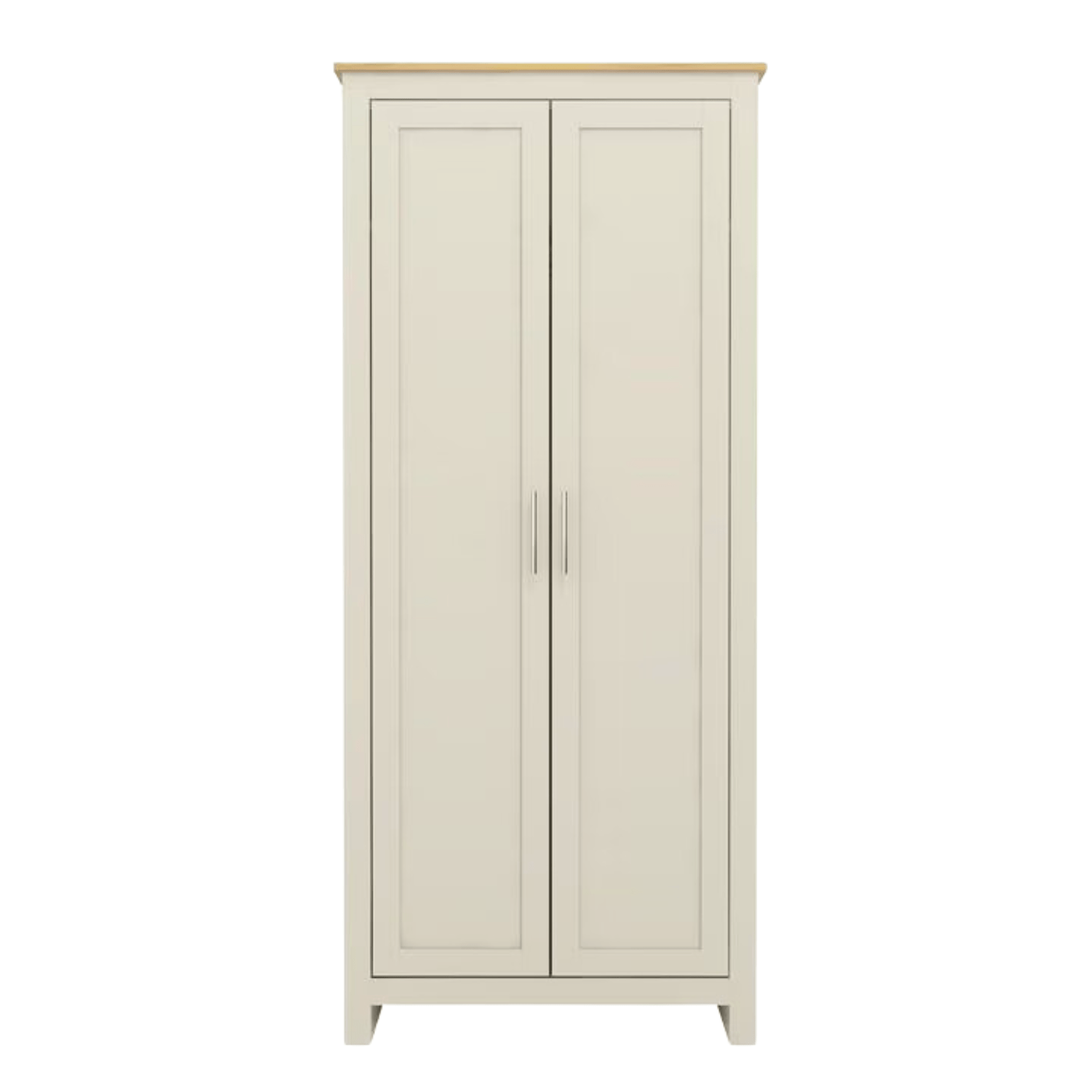 GFW Wardrobe Lancaster 2 Door Wardrobe Cream Bed Kings
