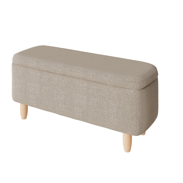 GFW Window Seat Florence Boucle Ottoman Natural Stone Bed Kings