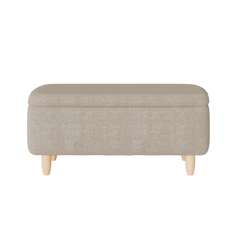 GFW Window Seat Florence Boucle Ottoman Natural Stone Bed Kings