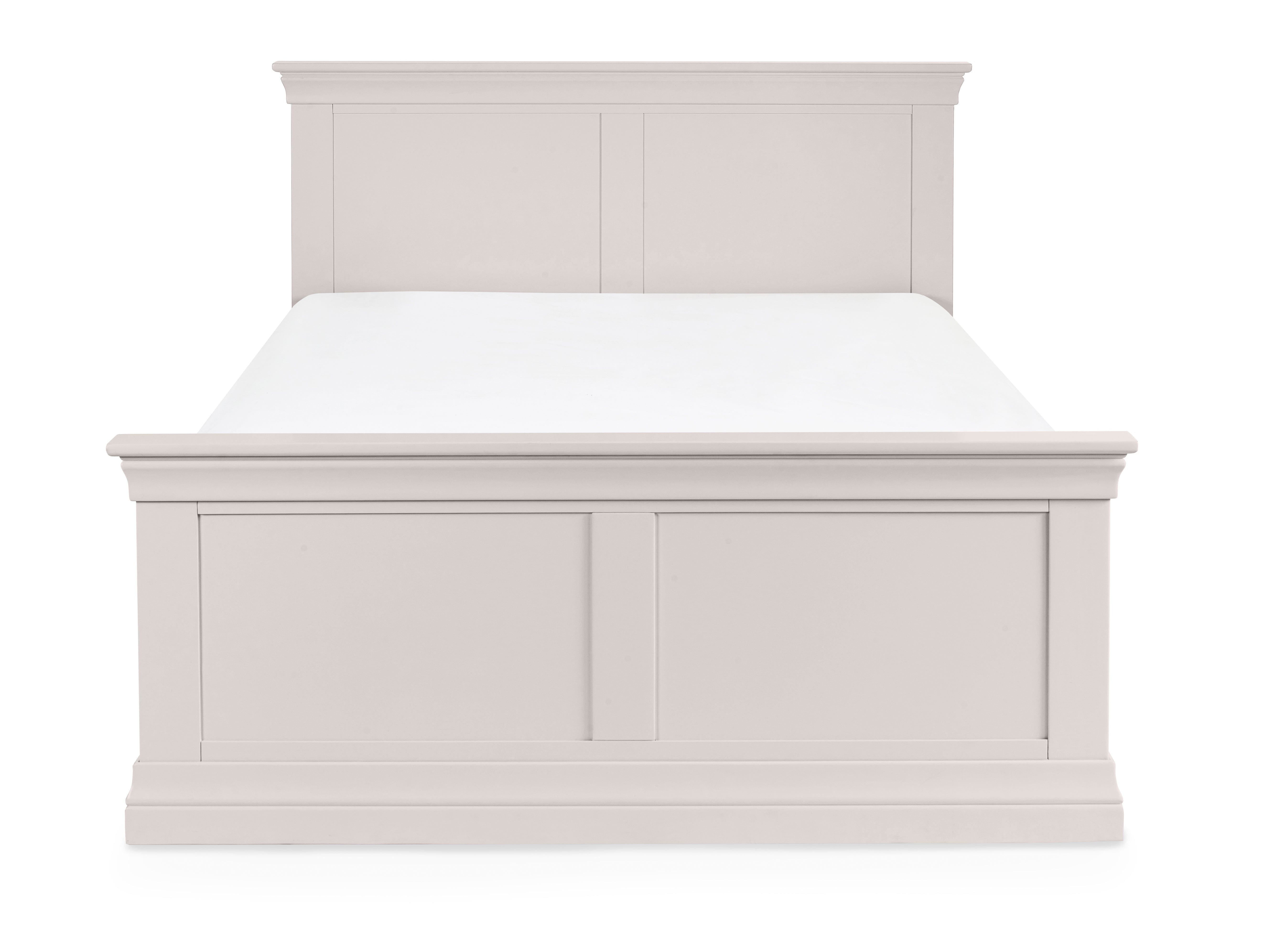 Julian Bowen Wood Bed Clermont Bed - Light Grey Bed Kings