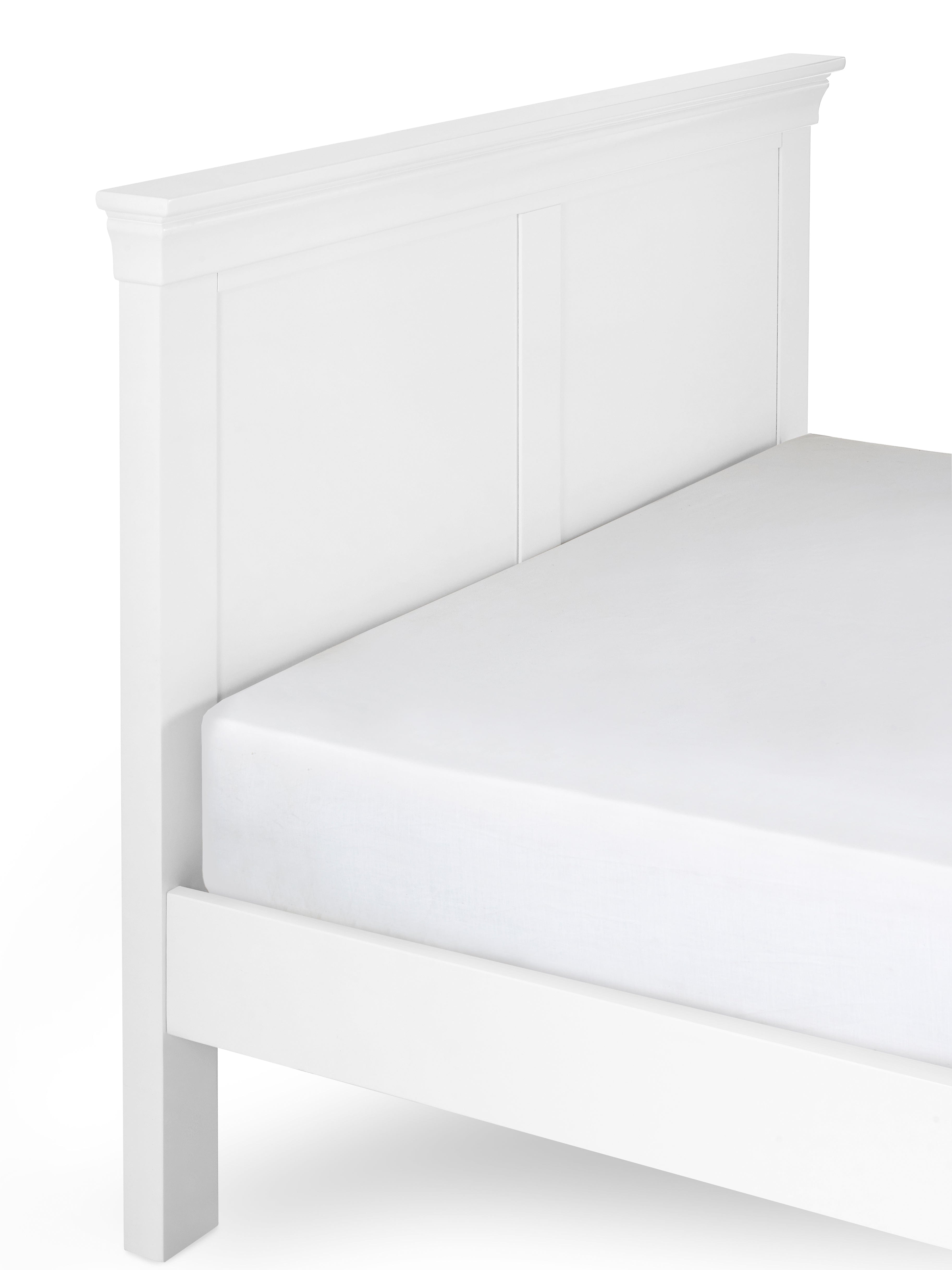 Julian Bowen Wood Bed Clermont Bed - Surf White Bed Kings