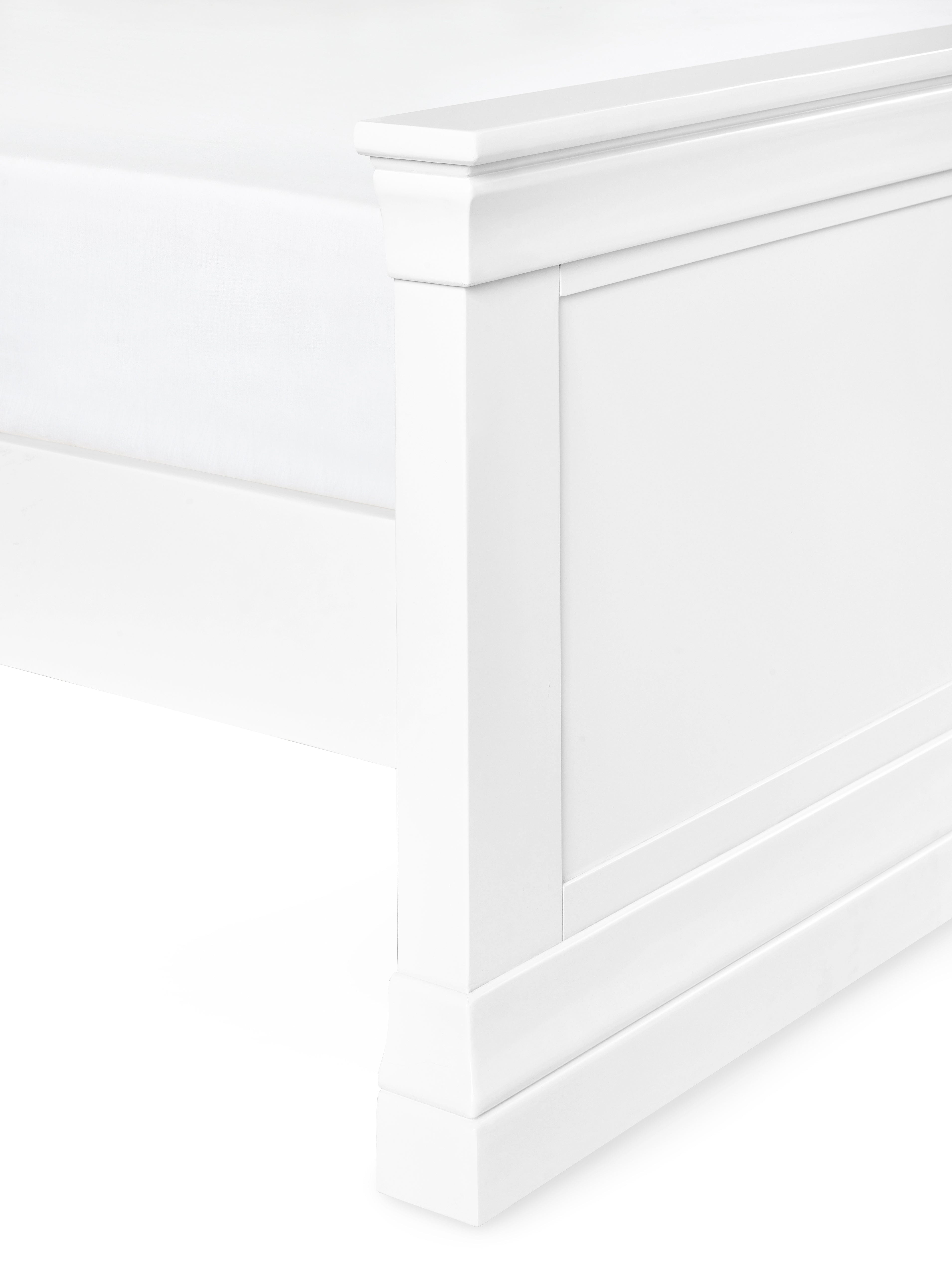 Julian Bowen Wood Bed Clermont Bed - Surf White Bed Kings