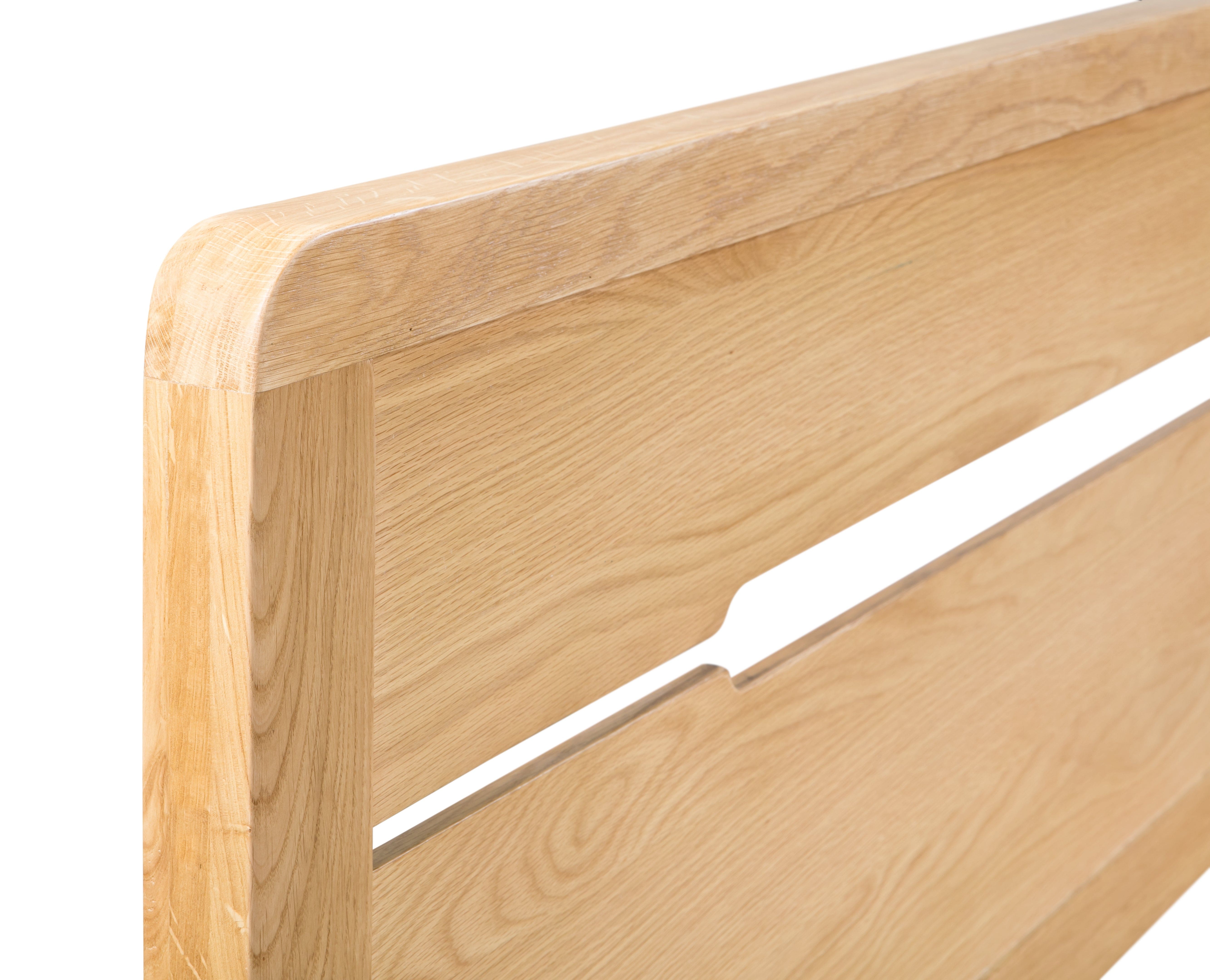 Julian Bowen Wood Bed Curve Oak Wooden Bed Bed Kings
