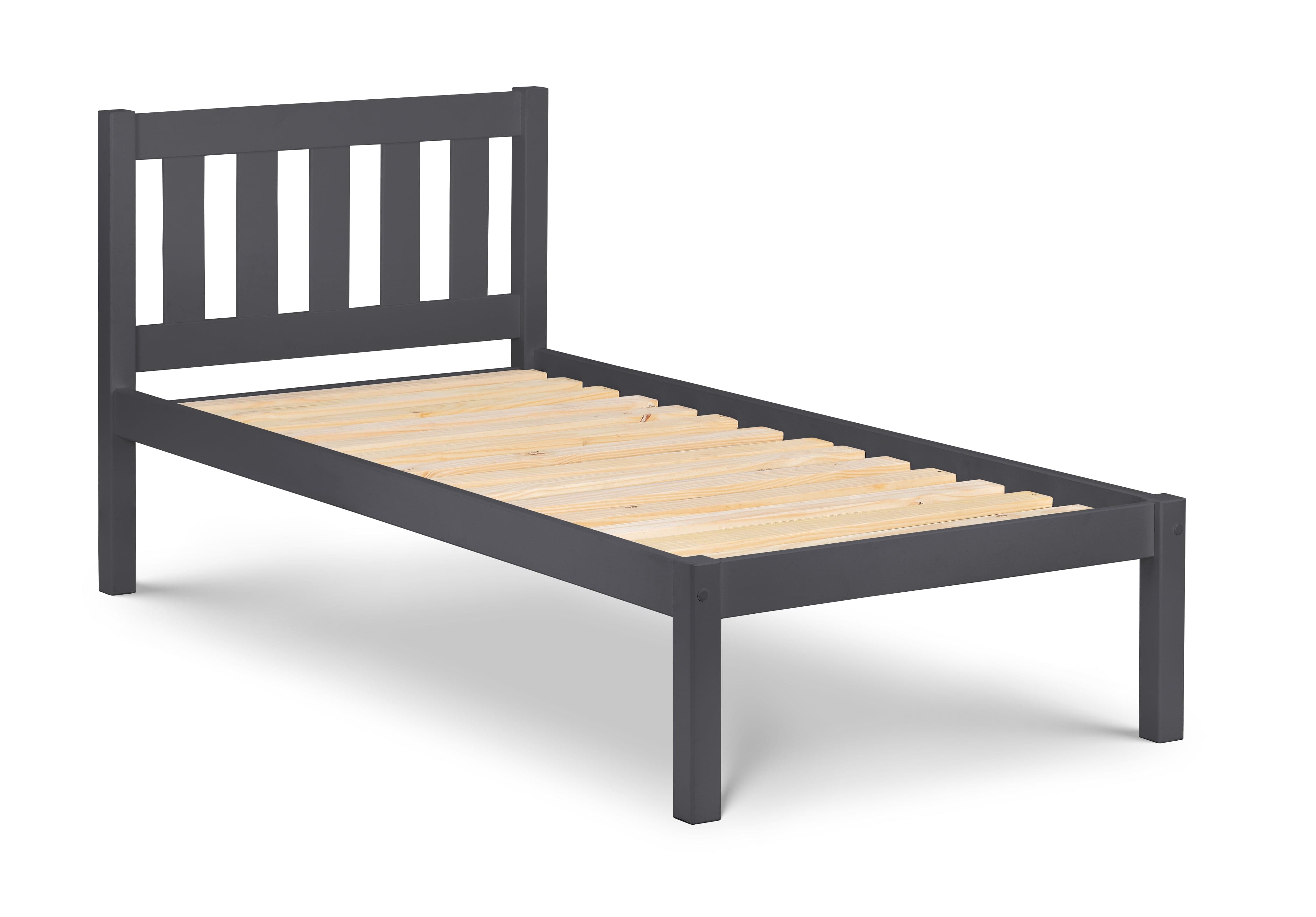 Julian Bowen Wood Bed Luna Bed - Anthracite Bed Kings