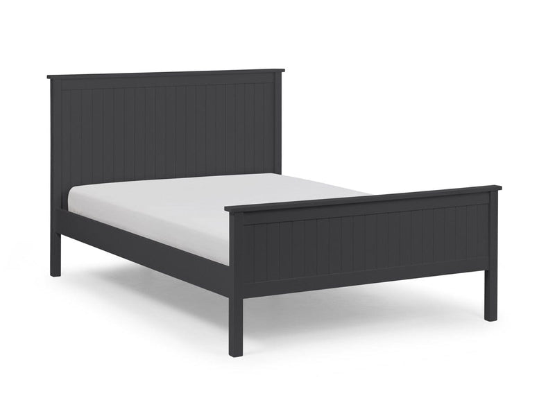Julian Bowen Wood Bed Maine Bed - Anthracite Bed Kings