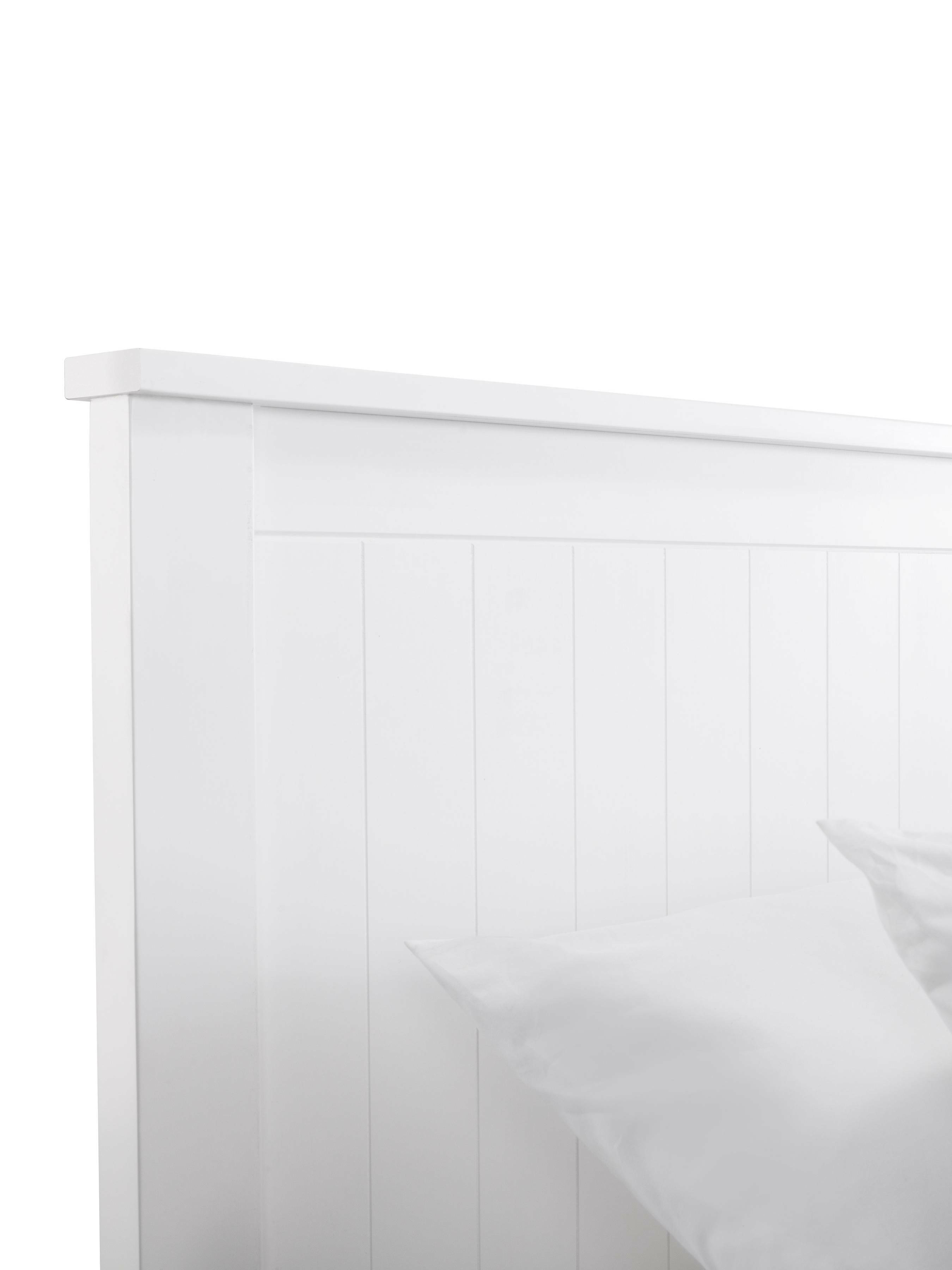 Julian Bowen Wood Bed Maine Ottoman Bed - Surf White Bed Kings