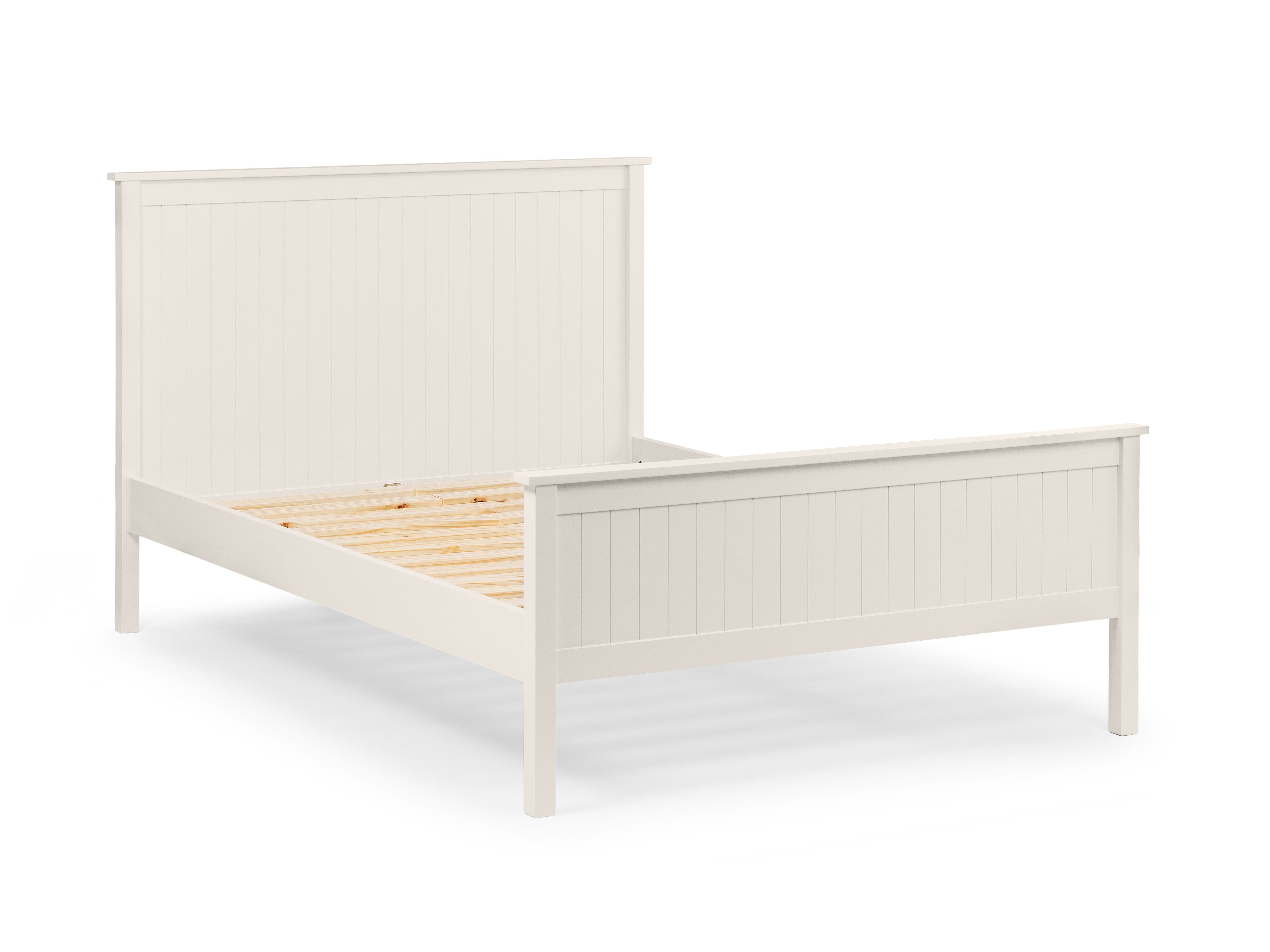 Julian Bowen Wood Bed Maine Wooden Bed - Surf White Bed Kings