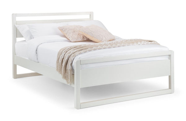 Julian Bowen Wood Bed Venice Bed - Surf White Bed Kings