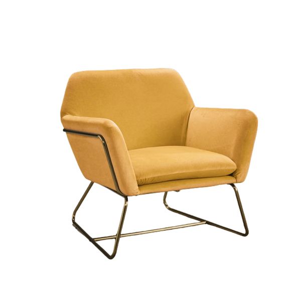 LPD Armchair Charles Armchair Vintage Mustard Bed Kings