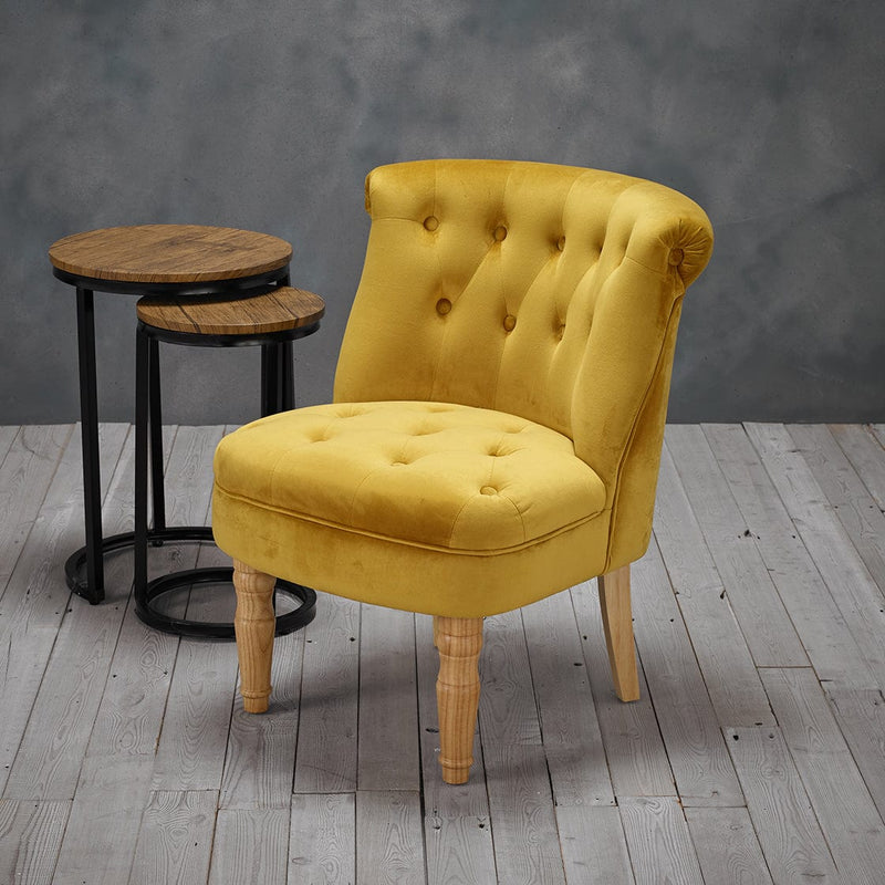 LPD Armchair Charlotte Chair Mustard Bed Kings