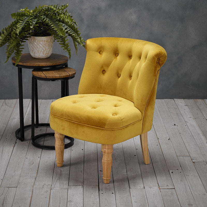 LPD Armchair Charlotte Chair Mustard Bed Kings