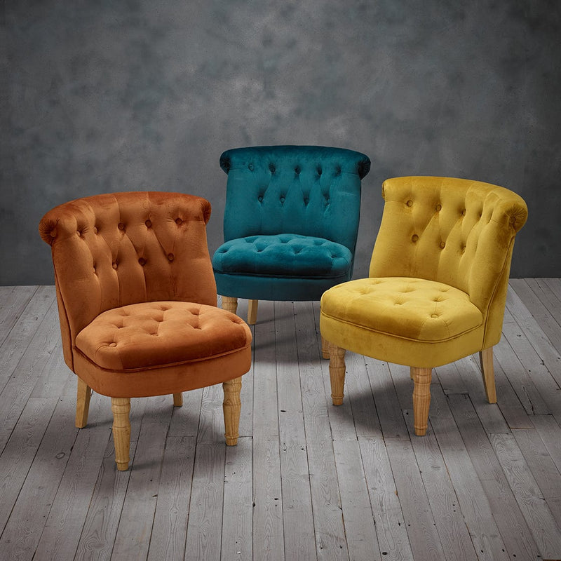 LPD Armchair Charlotte Chair Mustard Bed Kings