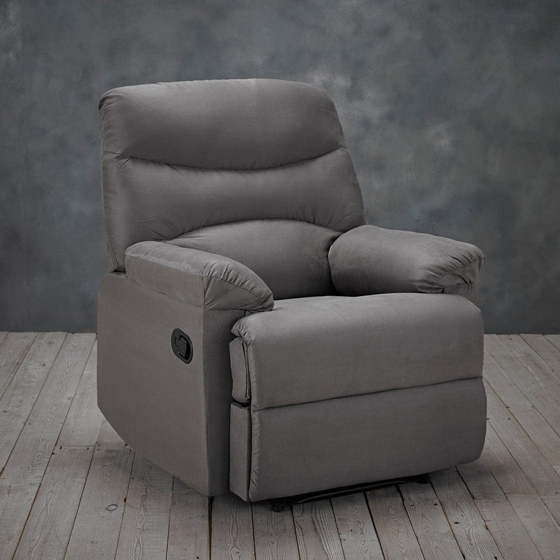 LPD Armchair Regency Reclining Chair Grey Bed Kings