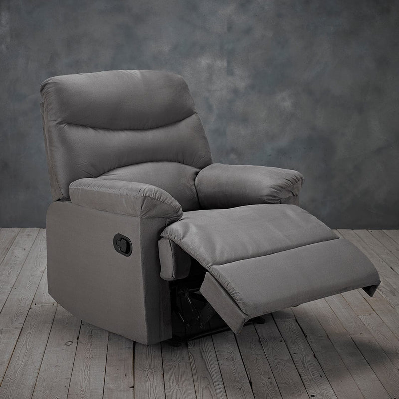 LPD Armchair Regency Reclining Chair Grey Bed Kings